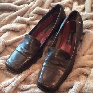 Brown loafers